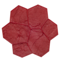 Bonway Bon 12-873 Floppy Mat, Random Stone, Red, 29" X 29" 12-873